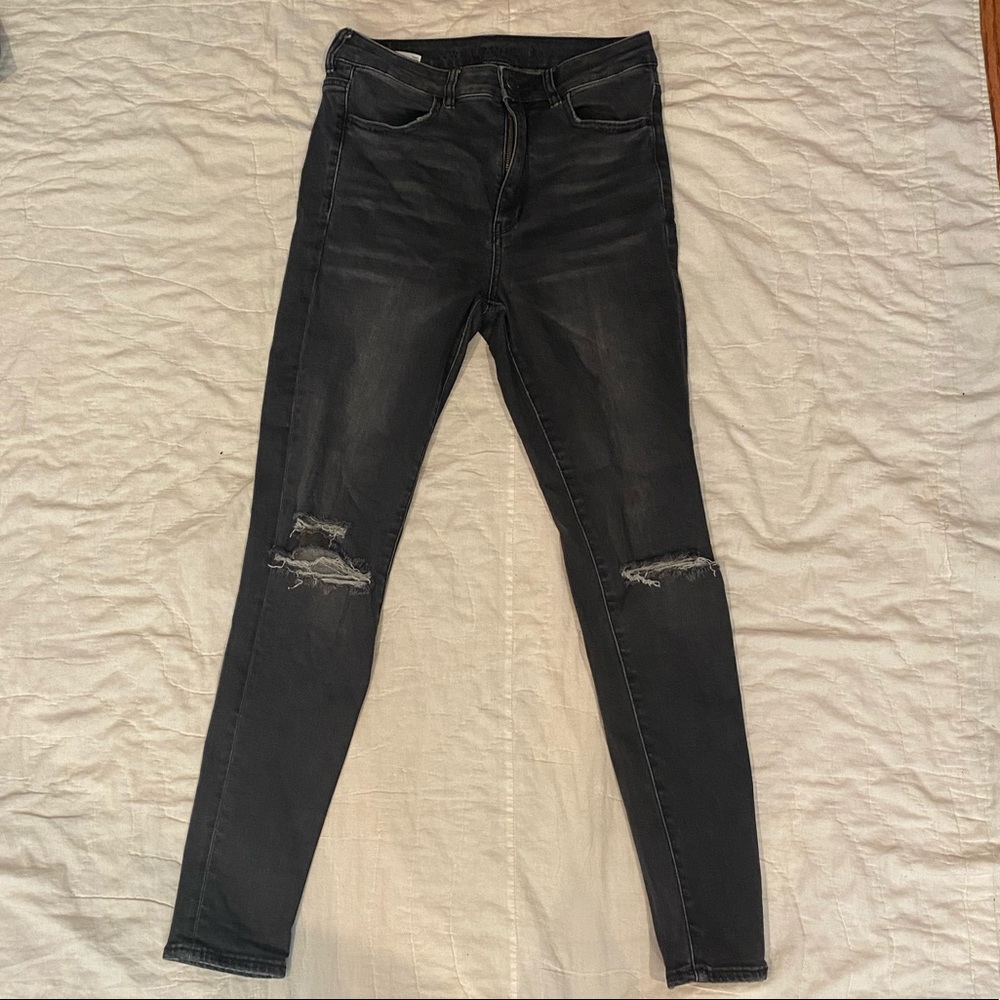 Abercrombie ripped jeans